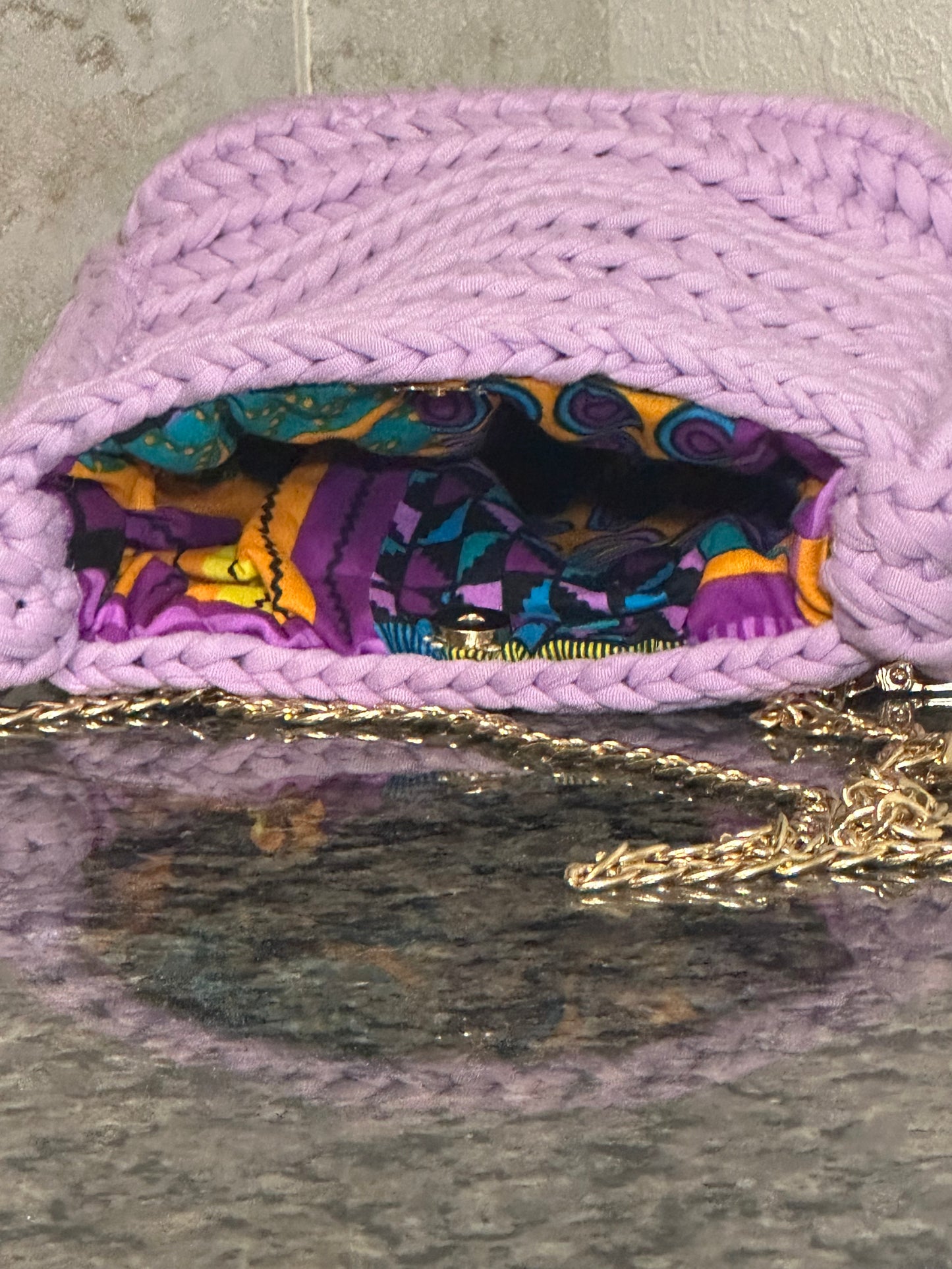Purple Medium Messenger Bag