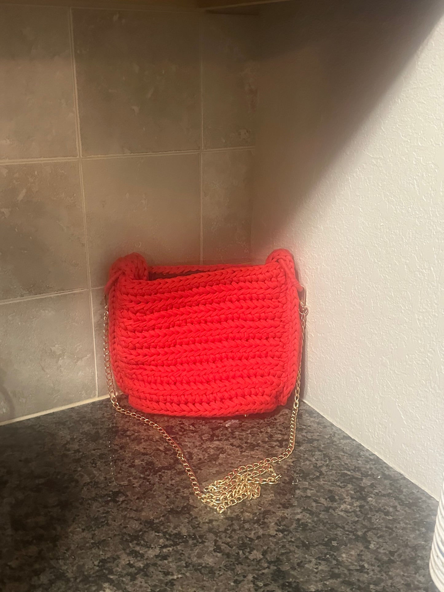 Red Medium Messenger Bag