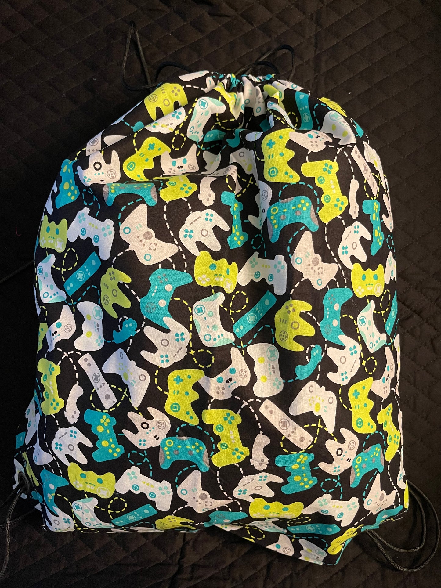 "Game Time" extra-large drawstring bag