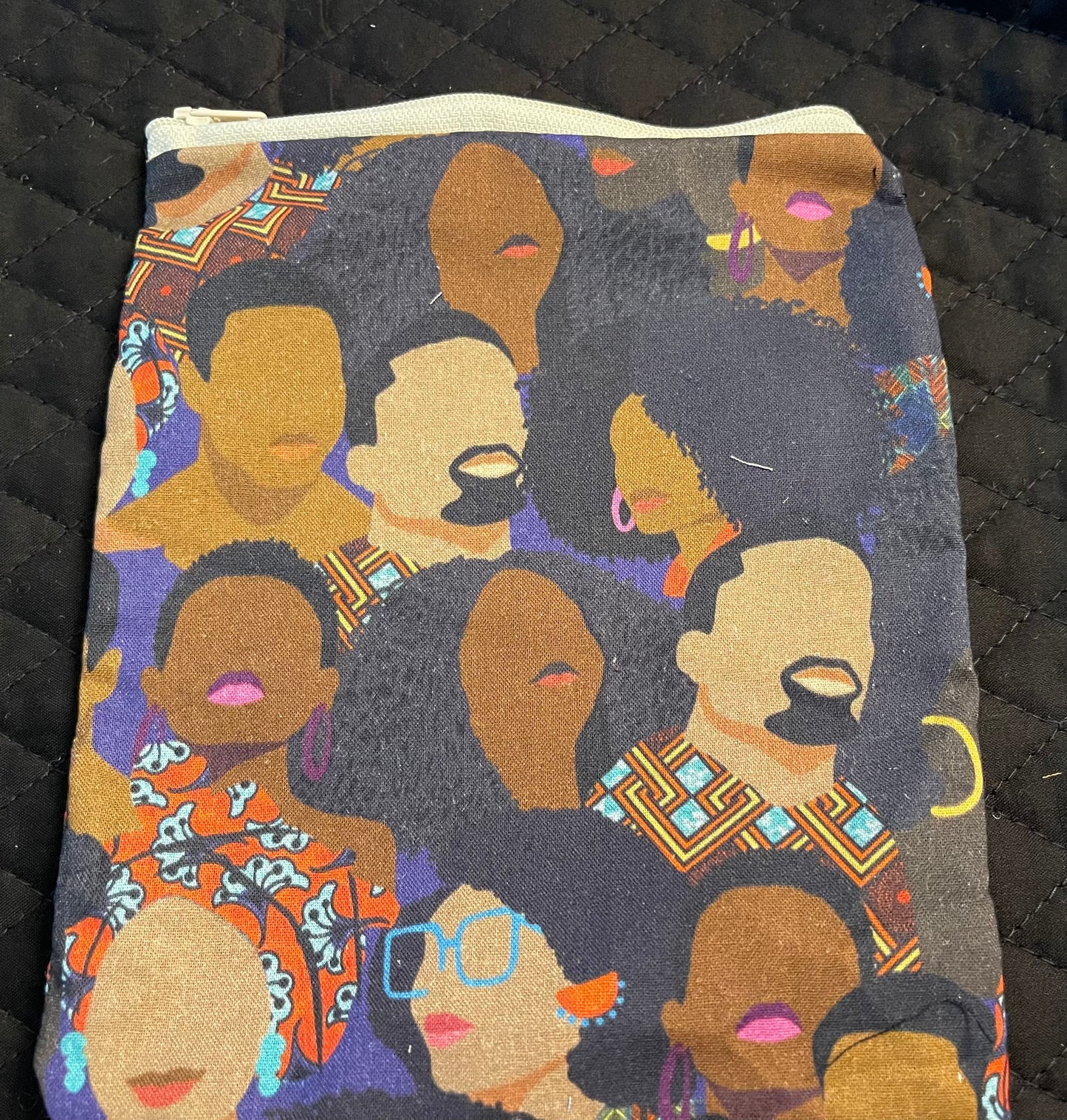 "The People" large make-up bag